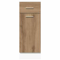 Berkfield Home Durable Drawer Bottom Cabinet Artisan Oak 30x46x81.5 cm Engineere in Brown - thumbnail 4