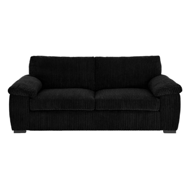 SOFASELECTION UK Men's Jumbo Cord Amalfi 3 Seater Sofa in Grey in Black - image 1