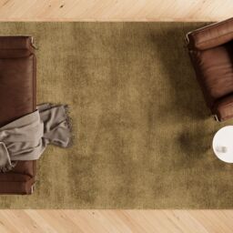 Kukoon Neutral Plush Soft Textured Sage Area Rug in Green - Size: 60 cm x 240 cm - thumbnail 3