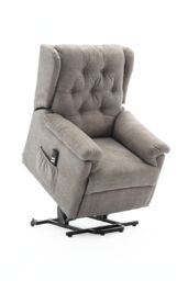 More4Homes Barnsley Fabric Electric Dual Motor Rise Recliner Mobility Armchair in Brown - thumbnail 4