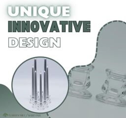 Marco Paul Set of 7 Glass Candle Holder Tapered Candle Tabletop Centrepeice in Clear - thumbnail 5