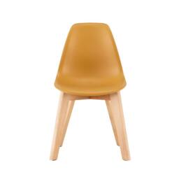 sweeek Set of 2 children's chairs Scandinavian style with beech wood in Mustard - thumbnail 3