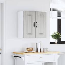 Berkfield Home Kitchen Wall Cabinet Kalmar Grey Sonoma Engineered Wood - thumbnail 2