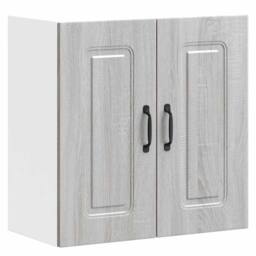 Berkfield Home Kitchen Wall Cabinet Kalmar Grey Sonoma Engineered Wood - thumbnail 1