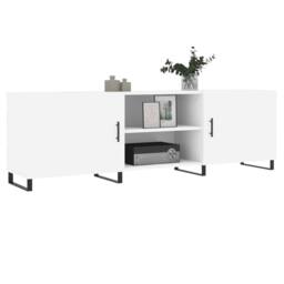 Berkfield Home TV Cabinet White 150x30x50 cm Engineered Wood - Size: 150 x 30 x 50 cm - thumbnail 1
