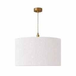 CGC Lighting CGC Ramona 46cm White Ruffled Paper Large Lampshade with Diffuser - thumbnail 7