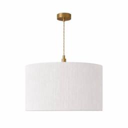 CGC Lighting CGC Ramona 46cm White Ruffled Paper Large Lampshade with Diffuser - thumbnail 3