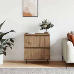 Berkfield Home Sideboard with Storage with Door Brown 60 x 35 x 70 cm Engineered wood - thumbnail 4