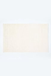 Homescapes Imperial Plain Cotton Bath Mat in Cream