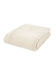 Catherine Lansfield 'Extra Large Raschel Velvet Touch' Blanket Throw in Cream - Size: 200 cm x 240 cm - thumbnail 4