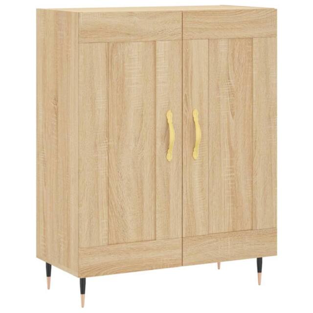 Berkfield Home Sideboard Sonoma Oak 69.5x34x90 cm Engineered Wood in Brown - image 1
