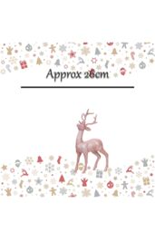 VFM e-Store Christmas Tree Decoration Glitter Reindeer Ornament X 1 26cm Rose Gold - thumbnail 2