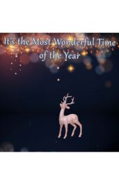 VFM e-Store Christmas Tree Decoration Glitter Reindeer Ornament X 1 26cm Rose Gold - thumbnail 3