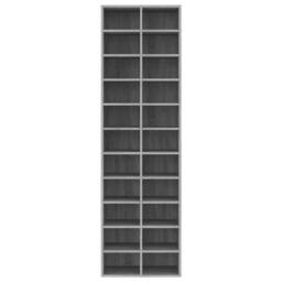 Berkfield Home Shoe Cabinet Grey Sonoma 54x34x183 cm Engineered Wood - Size: 54 x 34 x 183 cm - thumbnail 4