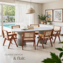 tectake Dining Chair Lizzy Per Piece - Dark Oak in Dark Brown - Size: 1 Pack - thumbnail 8