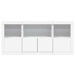 Berkfield Home Sideboard with LED Lights White 142.5x37x67 cm - thumbnail 6