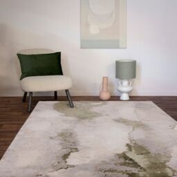 The Rug Shop UK Green Modern Abstract Luxurious Easy To Clean Green Area Rug - Size: 200 cm x 290 cm - thumbnail 3