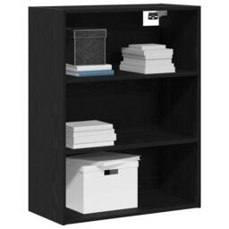 Berkfield Home Hanging Wall Cabinet Black Oak 69.5 x 32.5 x 90 cm - thumbnail 1