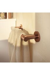 Cosmic Towel Rail Brushed Copper PVD Architect Sp (30cm) in Gold - thumbnail 3