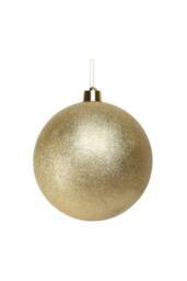 KDMD Gold Glitter Shatterproof Bauble x1 30cm