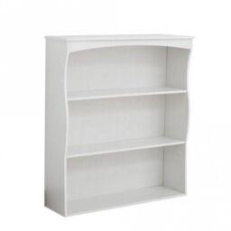 Home Source Painted Wall Mounted Shelves 3 Book Shelves Ideal for Kitchen Bathroom in White - thumbnail 2