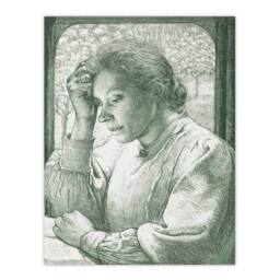 Artery8 Richard Roland Holst Framed Wall Art Pencil Portrait of Henriette in Grey - Size: A4 - thumbnail 3