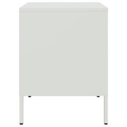 Berkfield Home Bedside Cabinets 2 pcs White 36x39x50.5 cm Steel - thumbnail 7