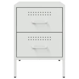 Berkfield Home Bedside Cabinets 2 pcs White 36x39x50.5 cm Steel - thumbnail 6