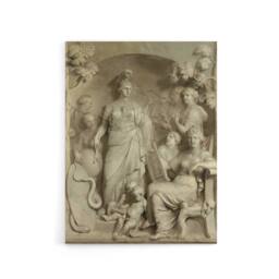 "Artery8 De Lairesse Allegory Of Sciences Canvas Wall Art Print in Grey - Size: W18"" x H24""" - thumbnail 1