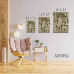 "Artery8 De Lairesse Allegory Of Sciences Canvas Wall Art Print in Grey - Size: W18"" x H24""" - thumbnail 4