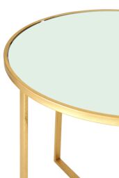 Orsina Industrial Design Set Of 5 Tables, Versatile Table For Bedroom, Everyday Use Lounge Table For Livingroom in Gold - thumbnail 5