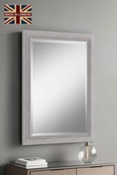Yearn Mirrors Yearn Distressed White Framed Wall Mirror 116x90.5cm - Size: 116x90.5 cm - thumbnail 1