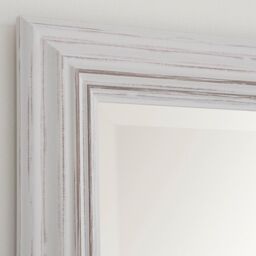 Yearn Mirrors Yearn Distressed White Framed Wall Mirror 116x90.5cm - Size: 116x90.5 cm - thumbnail 2