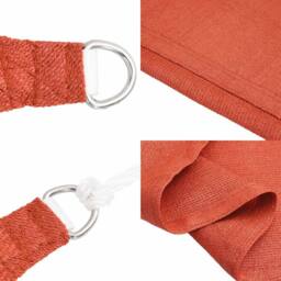 Berkfield Home Sunshade Sail 160 g/m ² Terracotta 3/4x2 m HDPE - thumbnail 6