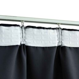 Berkfield Home Blackout Curtains with Hooks 2 pcs Anthracite 140x245 cm - thumbnail 4