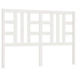 Berkfield Home Beautiful Bed Headboard White 156x4x100 cm Solid Wood Pine - Size: 156 x 4 x 100 cm - thumbnail 3