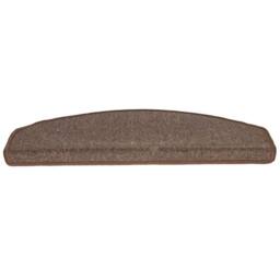 Berkfield Home Carpet Stair Treads 15 pcs Coffee Brown 65x24x4 cm - Size: Medium - thumbnail 4