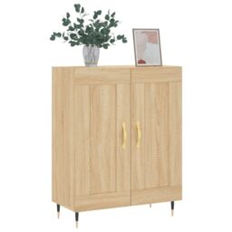 Berkfield Home Sideboard Sonoma Oak 69.5x34x90 cm Engineered Wood in Brown - thumbnail 3