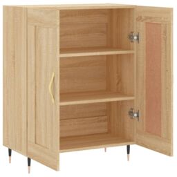 Berkfield Home Sideboard Sonoma Oak 69.5x34x90 cm Engineered Wood in Brown - thumbnail 6