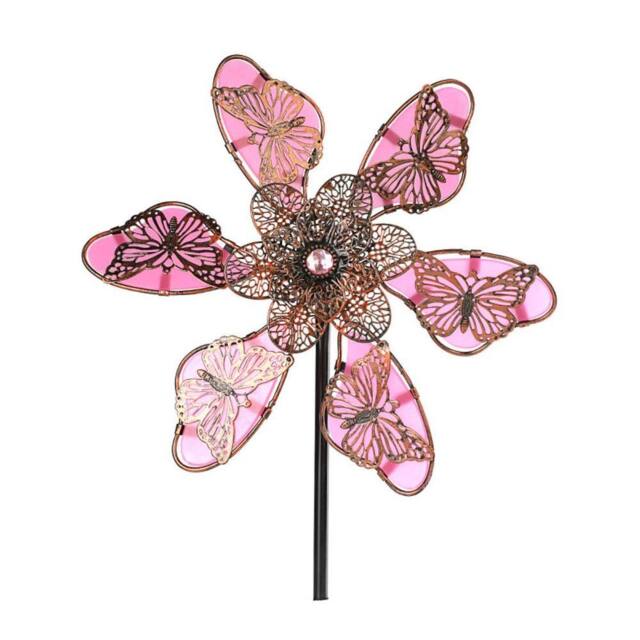 Quipulse Glow-in-the-Dark Colorful Butterfly Windmill in Pink - image 1