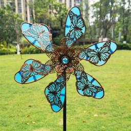 Quipulse Glow-in-the-Dark Colorful Butterfly Windmill in Pink - thumbnail 2