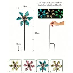 Quipulse Glow-in-the-Dark Colorful Butterfly Windmill in Pink - thumbnail 6