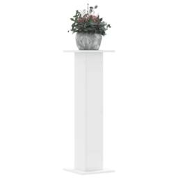 Berkfield Home Plant Stands 2 pcs White 30x30x95 cm Engineered Wood - Size: 30 x 30 x 95 cm - thumbnail 2