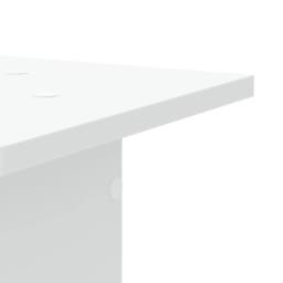 Berkfield Home Plant Stands 2 pcs White 30x30x95 cm Engineered Wood - Size: 30 x 30 x 95 cm - thumbnail 8