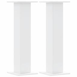 Berkfield Home Plant Stands 2 pcs White 30x30x95 cm Engineered Wood - Size: 30 x 30 x 95 cm - thumbnail 3
