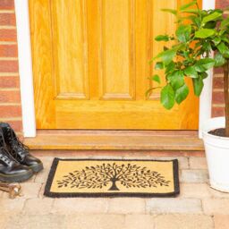 Nicola Spring Coir Door Mat - 60 x 40cm - Tree of Life - Size: 40 cm x 60 cm - thumbnail 6