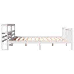 Berkfield Home Bed Frame without Mattress White 180x200 cm Super King Solid Wood Pine - thumbnail 5