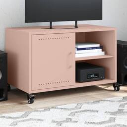 Berkfield Home TV Cabinet Pink 68x39x43.5 cm Steel - thumbnail 2