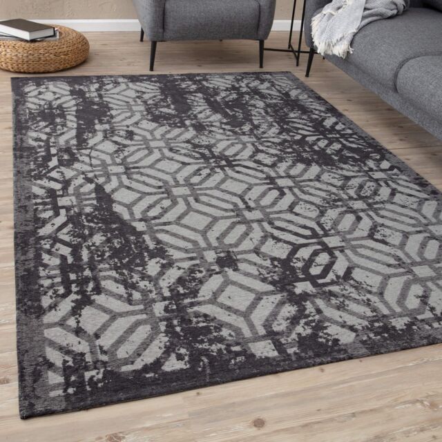 THE RUGS Washable Rugs for Living Room Kitchen Bedroom Geometric Design Different Colours Machine Washable Area Rugs & Runners - Size: 80 cm x 150 cm