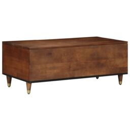 Berkfield Home Coffee Table 100x54x40 cm Solid Wood Mango in Brown - Size: 100 x 54 x 40 cm - thumbnail 5